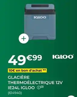 Feu Vert Igloo - glacière thermoélectrique 12v ie24l offre