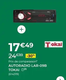 Feu Vert Tokai - autoradio lar-09b offre