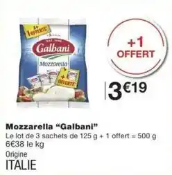 Monop' Galbani - mozzarella offre
