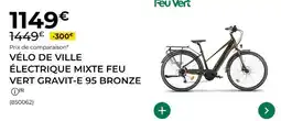 Feu Vert Feu vert - vélo de ville électrique mixte gravit-e 95 bronze offre