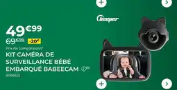 Feu Vert Babeecam - kit camera de surveillance bébé embarque offre