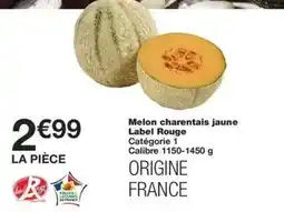 Monop' Label rouge - melon charentais jaune offre