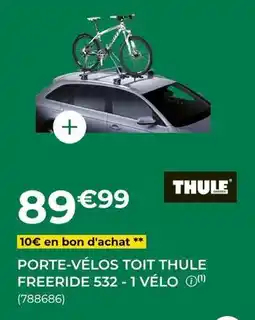 Feu Vert Thule - porte-vélos toit freeride 532-1 vélo offre