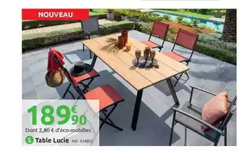 Mr Bricolage Table Lucie offre