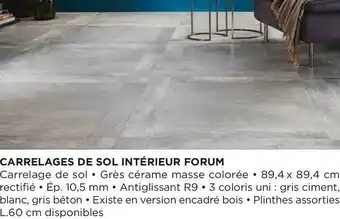 Bon plan sur les carrelages de sol intérieur forum