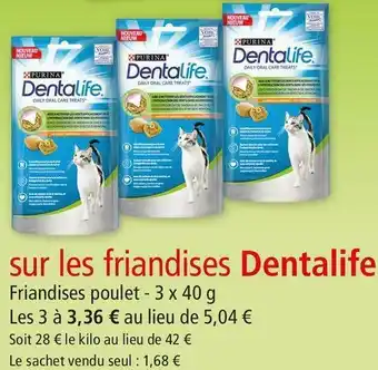 Maxi Zoo Purina bon plan sur les friandises dentalife offre