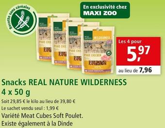 Maxi Zoo Wilderness snacks real nature offre