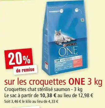 Maxi Zoo Purina one bon lan sur les croquettes purina one offre