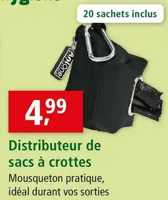 Maxi Zoo Distributeur de sacs à crottes offre