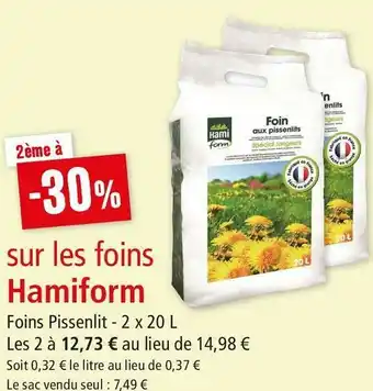 Maxi Zoo Hamiform bon plan sur les foins hamiform offre