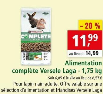 Maxi Zoo Versele laga alimentation complète offre