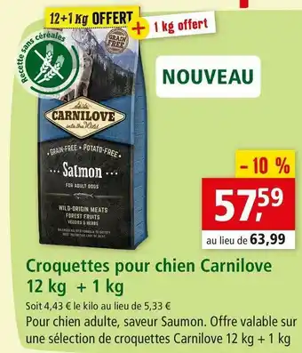 Maxi Zoo Carnilove croquettes pour chien offre