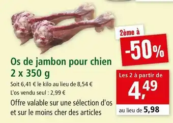 Maxi Zoo Os de jambon pour chien offre