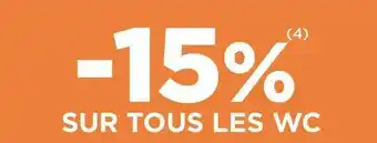 Lapeyre Bon plan sur tous les wc offre