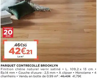 Lapeyre Parquet contrecollé brooklyn offre