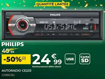Feu Vert Autoradio ce233 offre