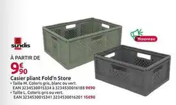 Mr Bricolage Sundis - casier pliant fold'n store offre