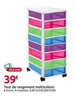 Mr Bricolage Tour de rangement multicolore offre