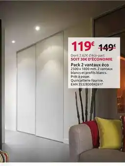 Mr Bricolage Pack 2 2.8 cm (vaneaux eco) offre