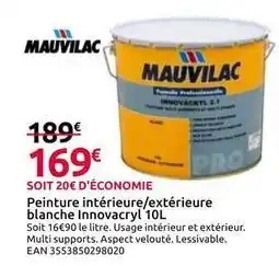 Mr Bricolage Mauvilac - peinture intérieur offre