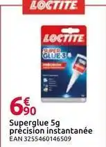 Mr Bricolage Loctite - superglue 5g prêcision instantanee offre