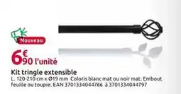Mr Bricolage Kit tringle extensible offre
