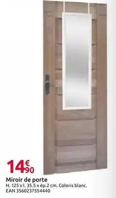 Mr Bricolage Miroir de porte offre