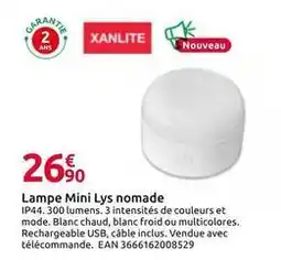 Mr Bricolage Xanlite - lampe mini lys nomade offre