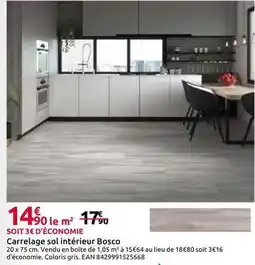 Mr Bricolage Carrelage sol intérieur bosco offre