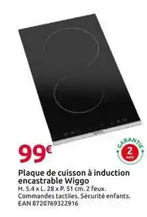 Mr Bricolage Plaque de cuisson à induction encastrable offre