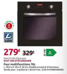 Mr Bricolage Four multifonctions 76l offre