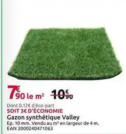Mr Bricolage Gazon synthétique valley offre
