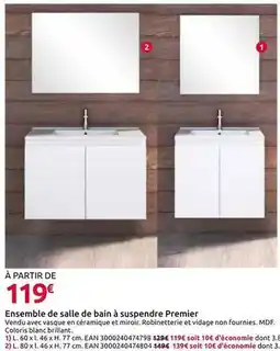 Mr Bricolage Ensemble de salle de bain à suspendre premier offre