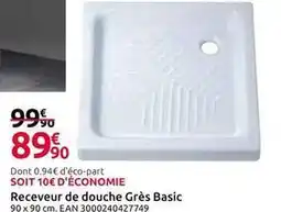 Mr Bricolage Boîte à douche gris basic offre