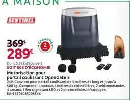 Mr Bricolage Motorisation pour portal coulissant opengate 3 offre