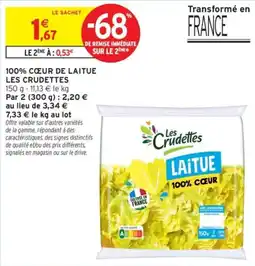 Intermarché Les Crudettes Laitue offre