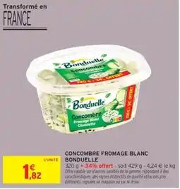 Intermarché Bonduelle Concombre Fromage Blanc Ciboulette offre