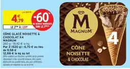 Intermarché MAGNUM CÔNE NOISSETTE & CHOCOLAT offre