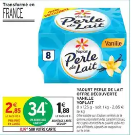 Intermarché Yoplait Perle de Lait offre