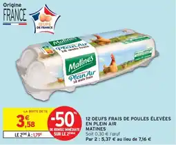 Intermarché Matines Oeufs frais offre
