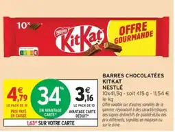 Intermarché KitKat NESTLÉ offre