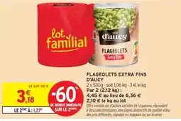 Intermarché d'aucy flagelets extra fins offre