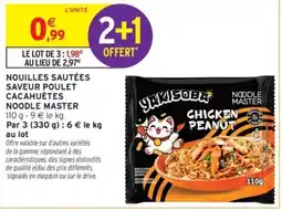Intermarché NOODLE MASTER NOUILLLES SAUTÉES offre