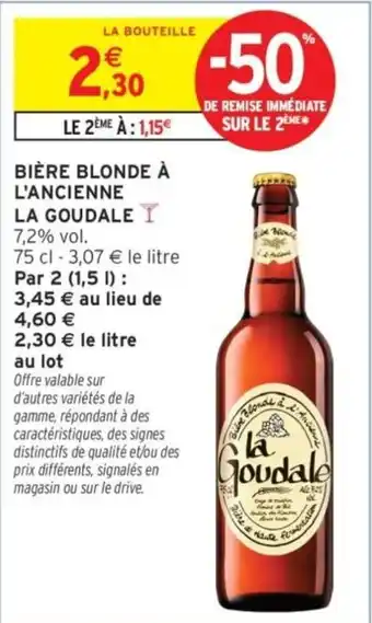 La Goudale Bière blonde à l'ancienne