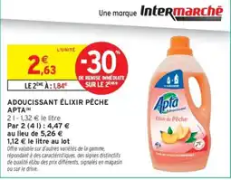 Intermarché Apta Adoucissant Élixir Pêche offre