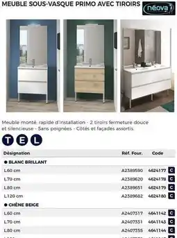 Cedeo Néova - blenc brillant offre