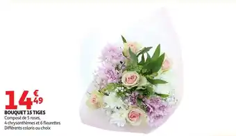 Auchan BOUQUET 15 TIGES offre