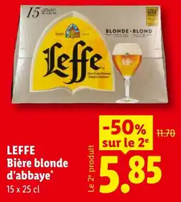 Lidl Leffe Bière blonde d'abbaye offre