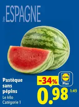 Lidl Pastèque sans pépins offre