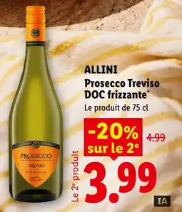 Lidl ALLINI Prosecco Treviso DOC frizzante offre